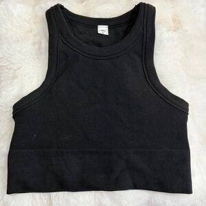 ALO yoga Black Sleeveless Crop Top
